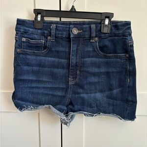 American Eagle Curvy Hi Rise Shortie Jean Shorts Size 6
